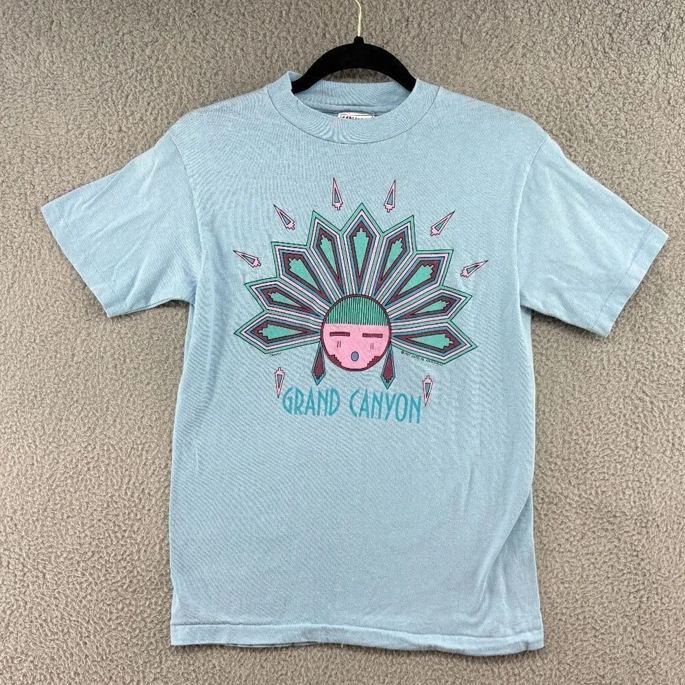 Vintage Grand Canyon Single Stitch T Shirt Women's S Backpacking Hiking Tourist